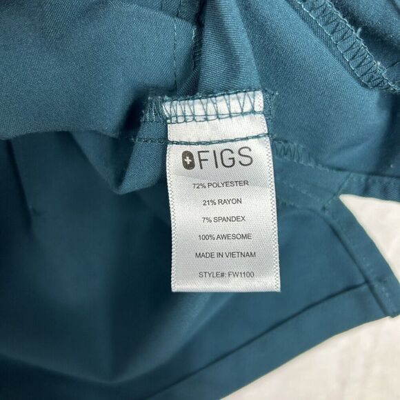 Figs Casma Scrub Top Women’s Small Technical Collection V Neck Green - Picture 5 of 7